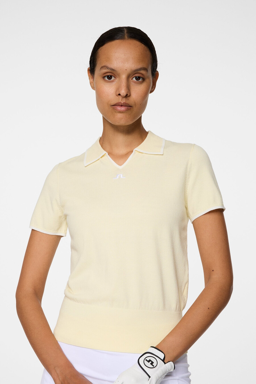 polo in maglia malva