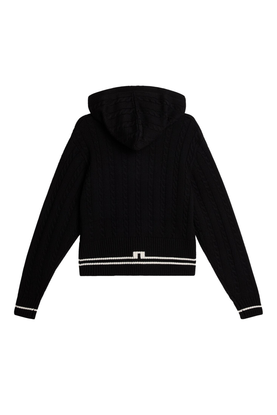 cappuccio in maglia di lana camilla cable