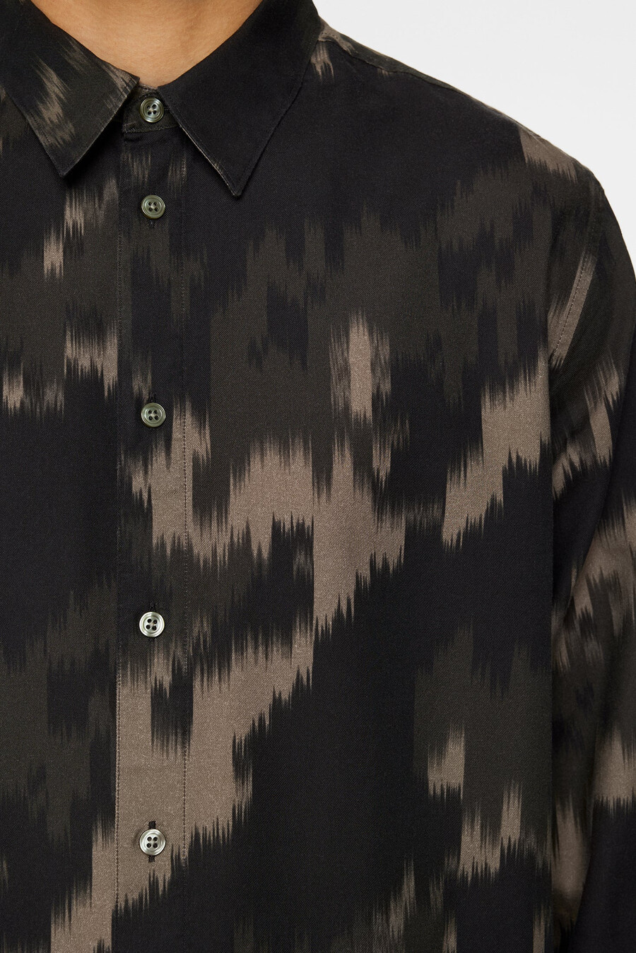 camicia stampata in tencel reg ls