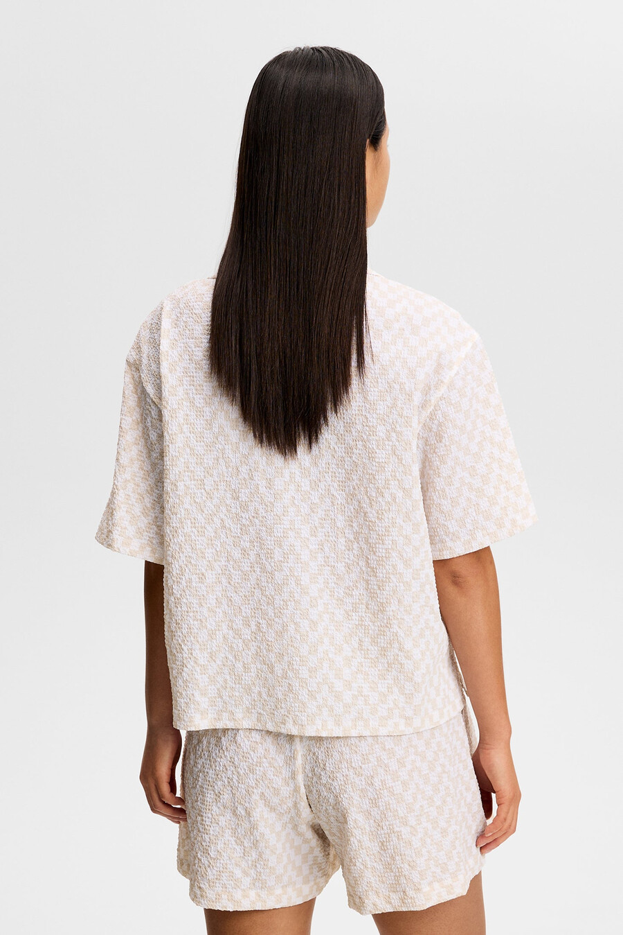 camicia in nylon stropicciato liv