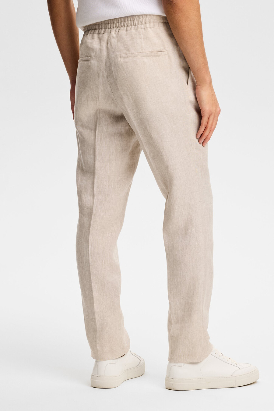 pantaloni in lino soren drape