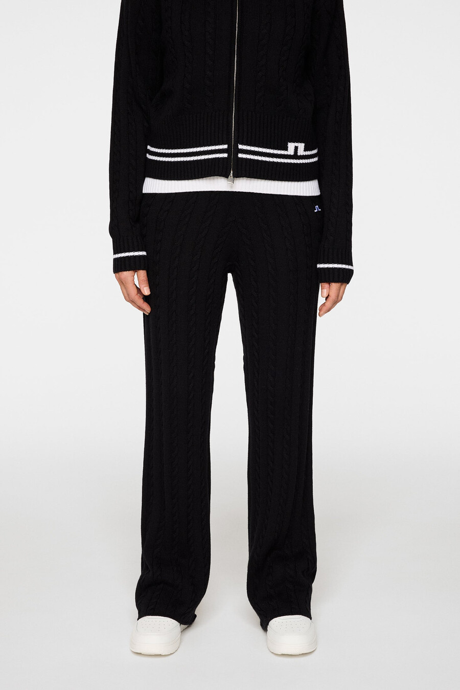 pantaloni in maglia di lana kiana