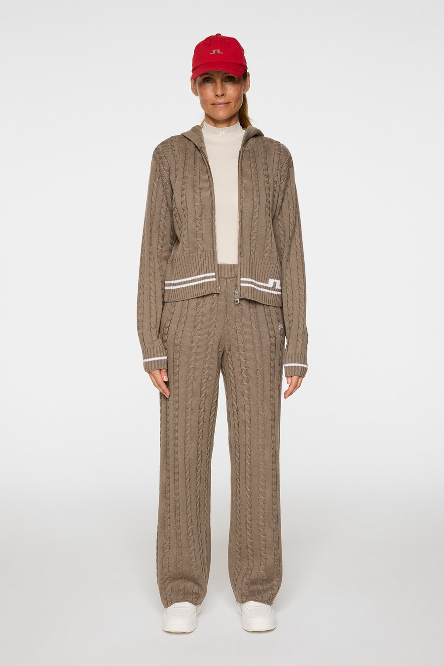 pantaloni in maglia di lana kiana