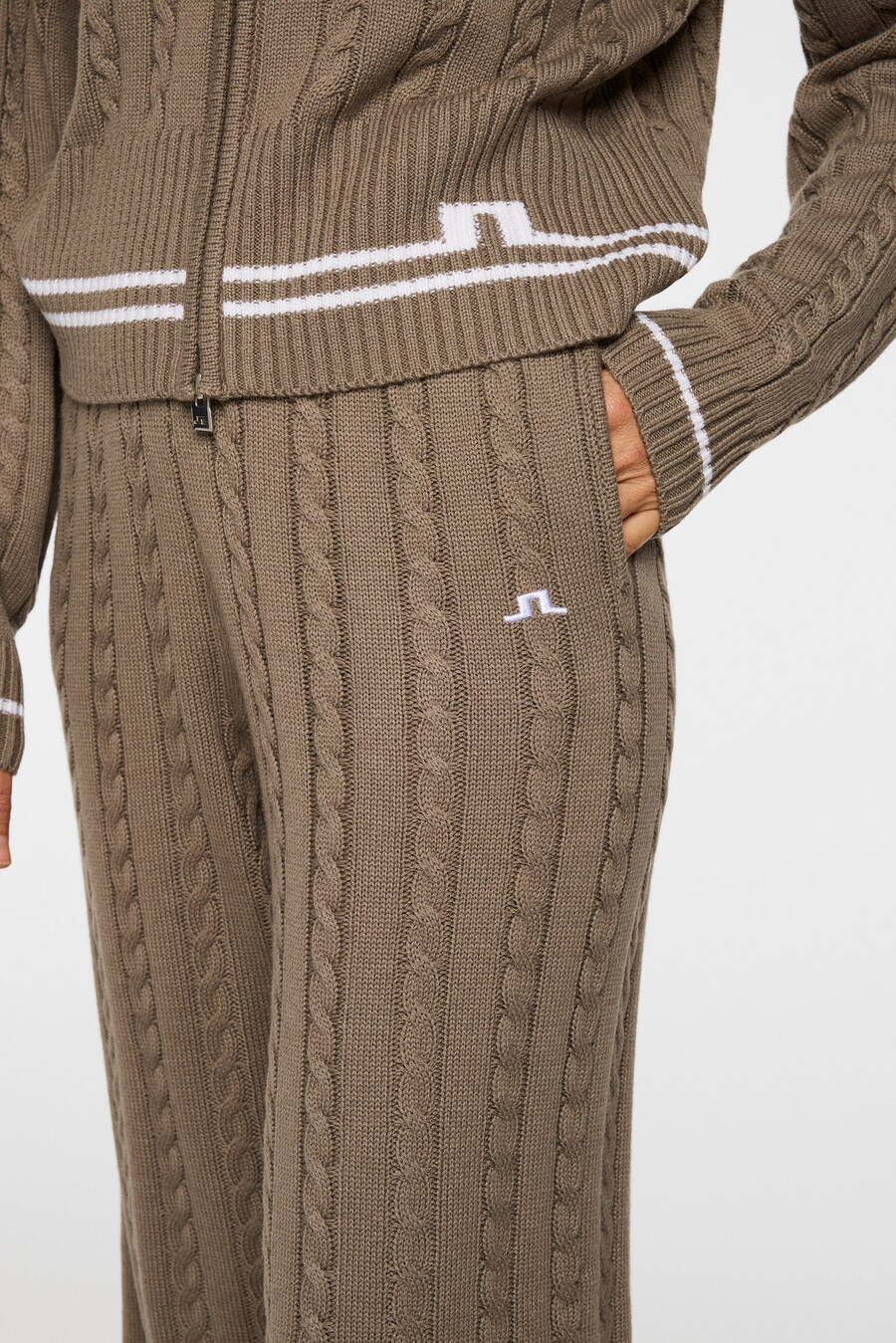 pantaloni in maglia di lana kiana